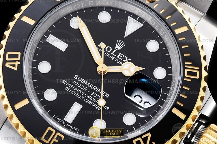 0501 Submariner 116613LN 904L YG SS Black GMF V2 VR DailyWear 1089